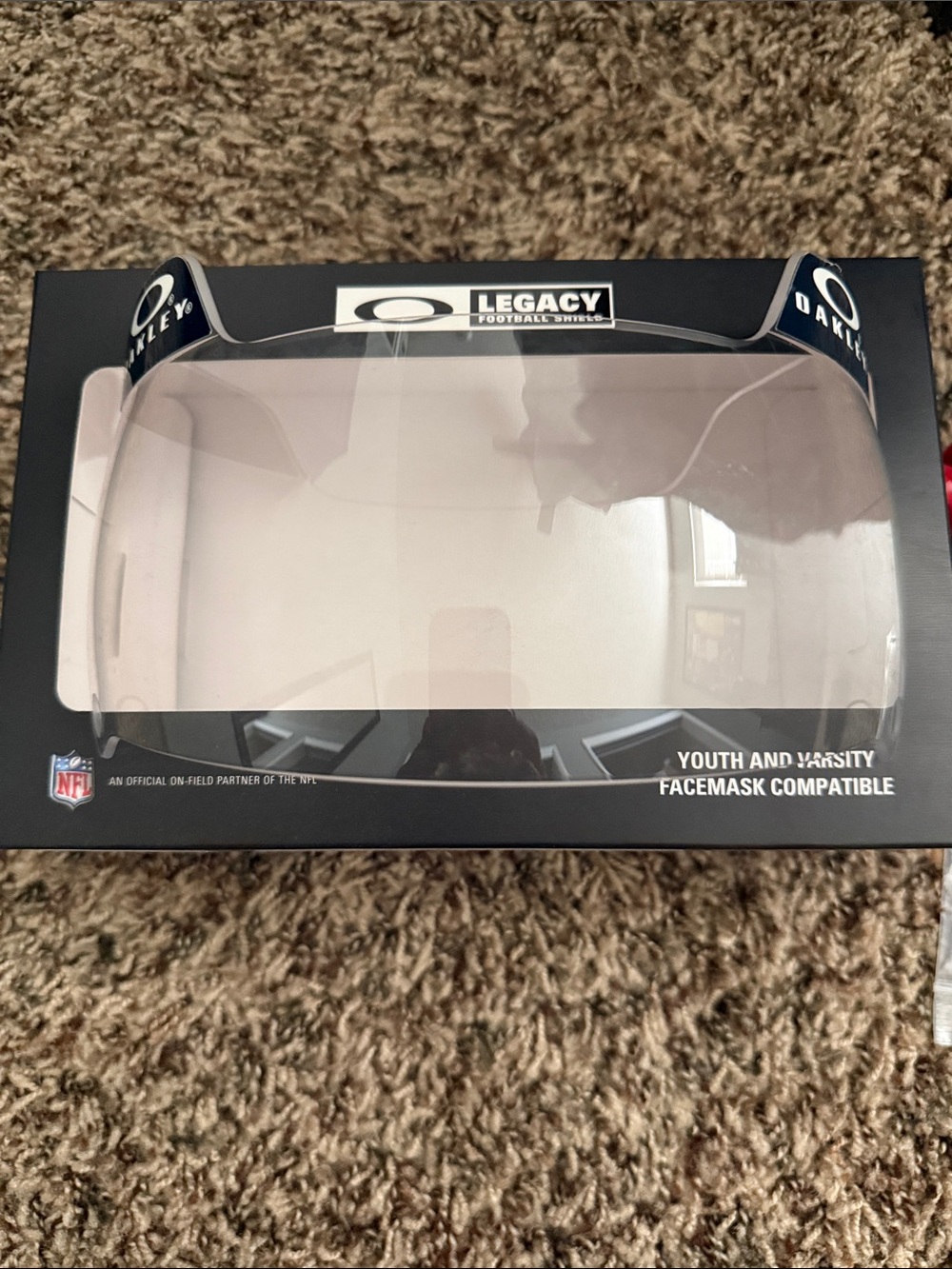 Oakley Clear Visor with Black Trim - Legacy Football